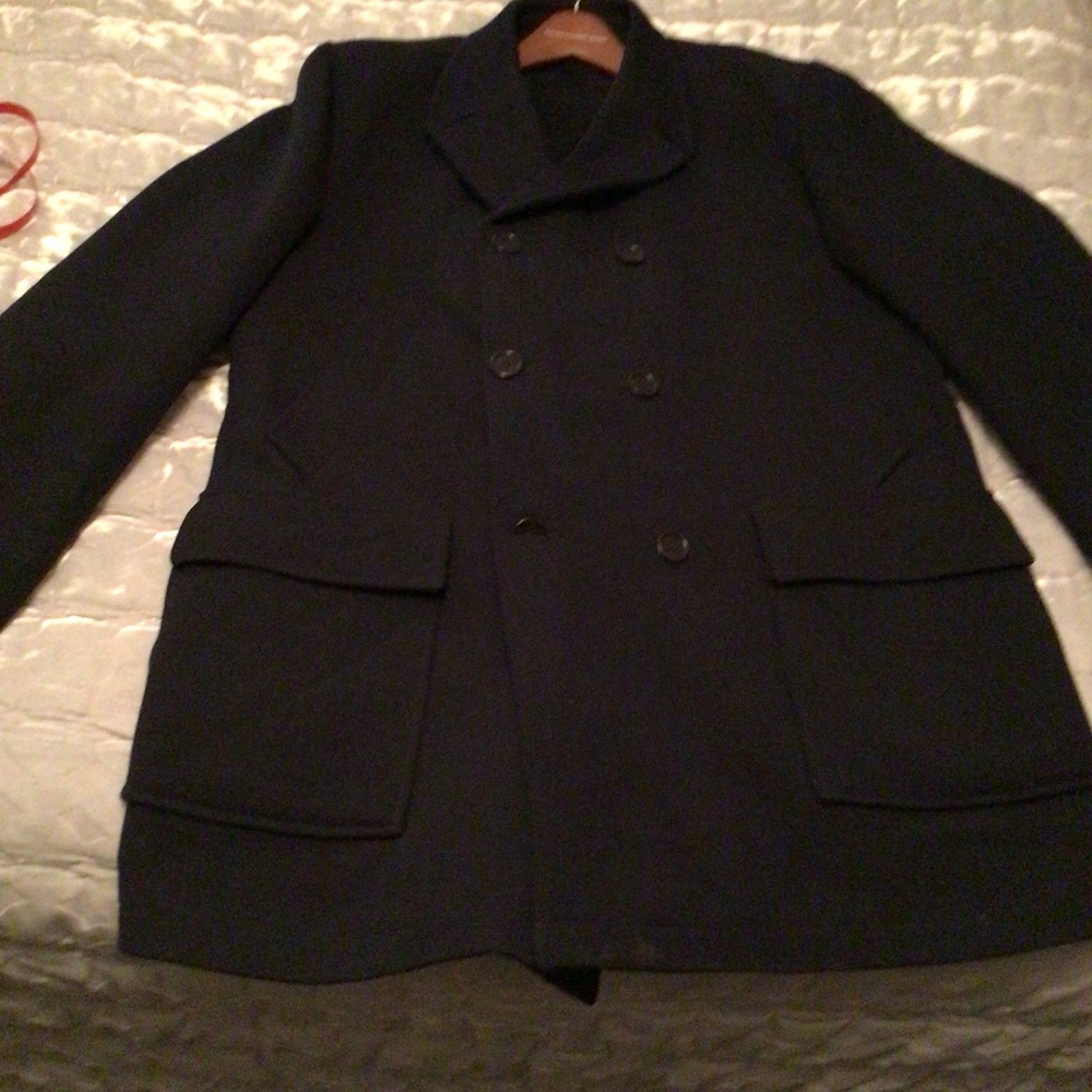 Pea coat navy blue size 54